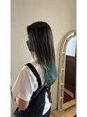 ミントベージュ×グラデーションカラー
