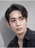 シースルーマッシュフェザーパーマラウンドマッシュ韓国マッシュ