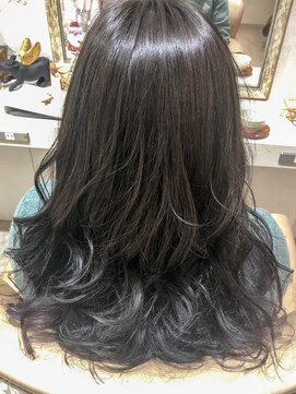 アクイール ピュール ヘア(Accueillir Pur hair) インナーカラー×バイオレット【見附】【長岡】