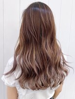 アイティー バイ アルバム 浦和店(IT by ALBUM) エアタッチハイライト_ココアブラウンフリンジウェーブ_ba295841
