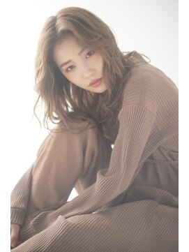 ソワンドブレス 阿倍野店(soin de brace) 大人暖色系カラーxセンターパート