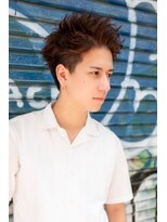 オースティン 門前仲町(AUSTIN)&nbsp;ツイストパーマ七三オールバックマッシュウルフスリークショート