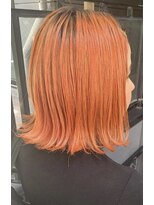 アンレーブ(UNREVE) カラーバターで発色のいいオレンジヘア