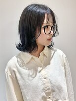 フォーク FOLK&nbsp;【FOLK】透明感ペールピンク☆似合わせ外ハネミディアムボブ♪