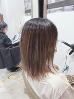 ディッシュ 五反田(dish)&nbsp;五反田美容院☆グラデーションブリーチ、ハイトーンベージュ