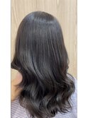 【アッシュベージュ】×ミディアムヘア
