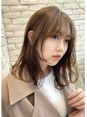 小顔カット◎10代20代30代  お顔周り似合わせ揺れミディアム