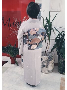 美容室 マムズ 訪問着、着付け