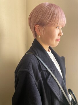ソイ 下北沢(soi) 【pink beige】ピンクベージュ_耳掛けショート_ケアブリーチ