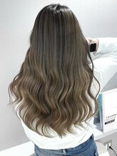 ハイライトカラー＋ミルボン2stepトリートメント　［ハイライト/ブリーチ/小平]