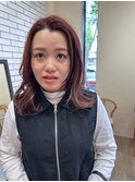 20代30代40代◎大人可愛い小顔ワンカールチョコブラウン