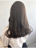 シアーグレージュ透明感カラー＊コテ巻きナチュラルウェーブ