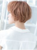 ★ベビーピンクルーズカール小顔くせ毛ショート10代20代30代★10