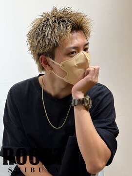 ルースト 渋谷店(ROOST) スパイキーショート×ミルクティーベージュ