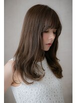 カバーヘア ブリス 大宮西口(COVER HAIR bliss)&nbsp;オリーブベージュふんわり毛先パーマ小顔ロングX大宮30代40代