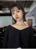 【上田奈々世】ボブ 髪質改善ストレート ナチュラル