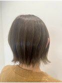 赤みを消すオリーブカラー外ハネボブ【東所沢】
