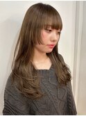 姫カット×ロングレイヤー