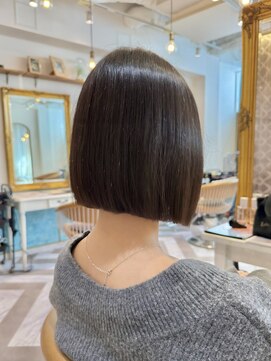 ロンドアベニール 北千住(Lond avenir) イメチェン外ハネボブ美髪ワイドバングレイヤー髪質改善縮毛矯正