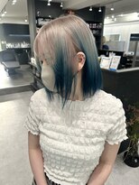 いろあそび 町田&nbsp;ホワイトベージュ×ブルー　ルーツカラー