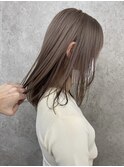 渋谷ミルクティーベージュハイトーンカラーヘーゼルベージュ30代