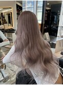 パールグレージュ/ブリーチカラー/髪質改善/韓国/シールエクステ