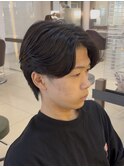 メンズ センターパート 毛流れパーマ メンズパーマ