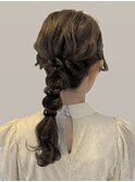 20代30代◎ゆるふわ編みおろしヘアセット