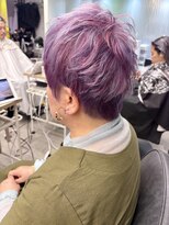 ゼスト 八王子店(ZEST) ピンクメッシュ×シアバイオレットカラー 美由紀#八王子