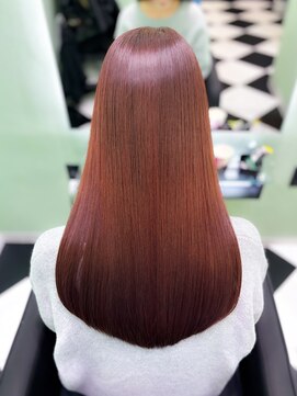 髪質改善/ブリーチなしカラー/ピンクカラー
