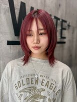 アンダーバーホワイト 南海難波店(_WHITE)&nbsp;伸ばしかけミディアムレイヤー