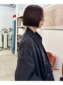 ナチュラルショート/ミルクブラウン/ダークパープル[自由が丘]