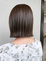 アイティーバイアルバム 藤沢店(IT by ALBUM) ボブ顔周りレイヤー暗めカラーミディアムおくれ毛_ba566513