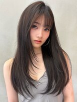 ロンドルーチェ 心斎橋(Lond luce)&nbsp;ダークアッシュ/ミディアムレイヤーカット［髪質改善/縮毛矯正］