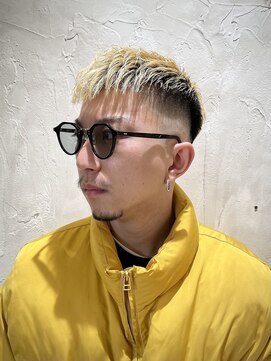 ボコカ(bococa) 【大村指名】メンズカットスキンフェードブリーチカラー