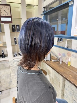 ラック 海老名店(LUCK) アンブレラカラー×ウルフカット