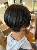 丸みショートで大人可愛いく