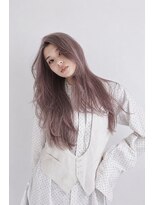 イーノ(ENO)&nbsp;透明感たっぷり♪艶ピンクグレーロング