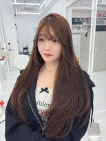コア プラス 立川(COA PLUS) 透明感カラー髪質改善ダブルカラー韓国レイヤーカット前髪顔周り