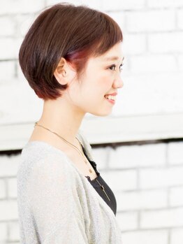 ヘアメイク ニコ(Hair make Nico)の写真/＜シンプル可愛い女子＞頑張りすぎないオシャレで大人っぽく♪色持ち、発色の良いナチュラルカラー提案♪