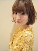 大人カジュアルゆるふわMIXボブ 担当山下