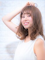 ソア 武蔵小杉(SOAR) 無造作黒髪伸ばしかけラフヴェールウェーブの小顔フェザーロング