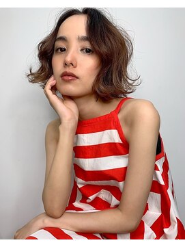 キズキ(KIZUKI) 【KIZUKI】ラフにきまる切りっぱなしパーマスタイル×ラベンダー