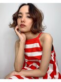 【KIZUKI】ラフにきまる切りっぱなしパーマスタイル×ラベンダー