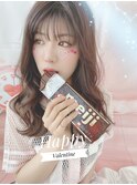 レイヤーが入った軽めセミロングスタイル