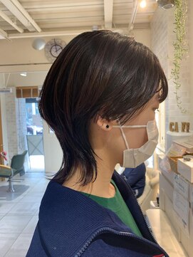 ネオリーブカフ 鶴ヶ峰店(Neolive caff) マッシュ　ウルフ　レイヤー