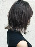 切りっぱなし外ハネナチュラルロブヘアー【銀座/銀座駅】