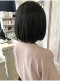 福山美容室caary似合わせカット　内巻きボブ簡単スタイリング