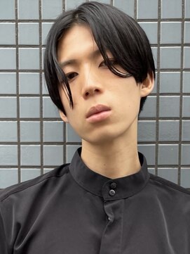 フイ 代々木(Hui) メンズ/アップバング/ツーブロックマッシュ/束感ショート/波巻き