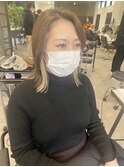 20代30代40代イヤリングカラー耳掛け肩ラインストレート小顔